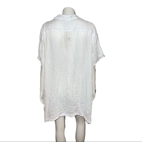 Dotti Royal Belize Shirtdress Swim Cover Up White Small NWT - Picture 3 of 7